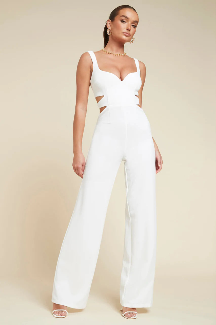 TEGAN JUMPSUIT - WHITE