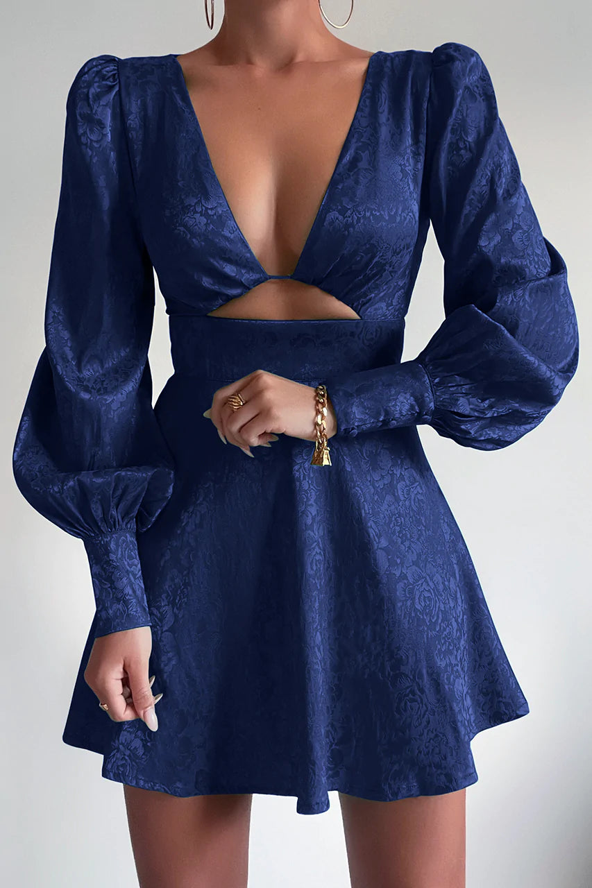 ROSALIA MINI DRESS - NAVY