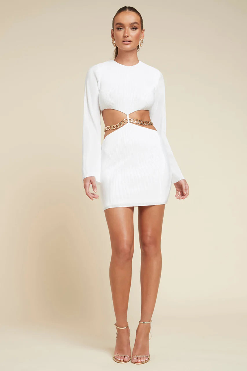 EMMA MINI DRESS - WHITE