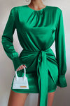 HAYLEE MINI DRESS - EMERALD