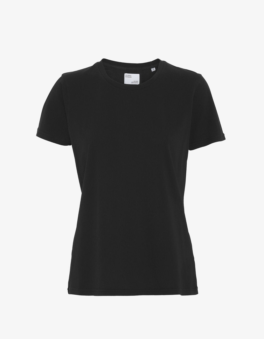 WOMEN LIGHT ORGANIC TEE - DEEP BLACK