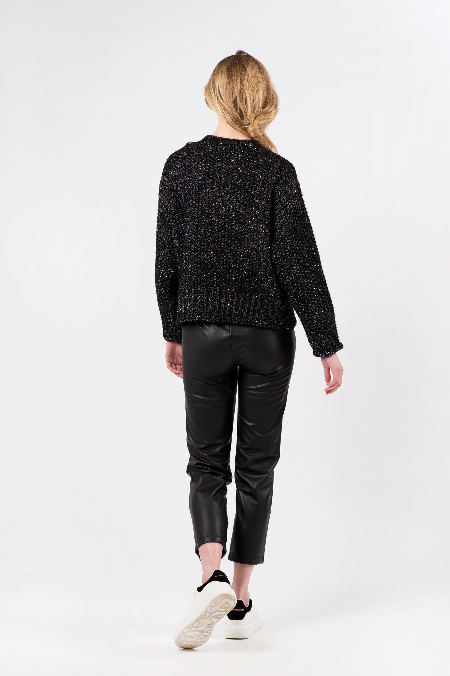 ZAINE SWEATER - BLACK SPARKLE - ONLINE ONLY