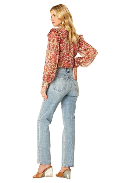 ANALEIGH TOP - HIBISCUS FLORAL (ONLINE ONLY)