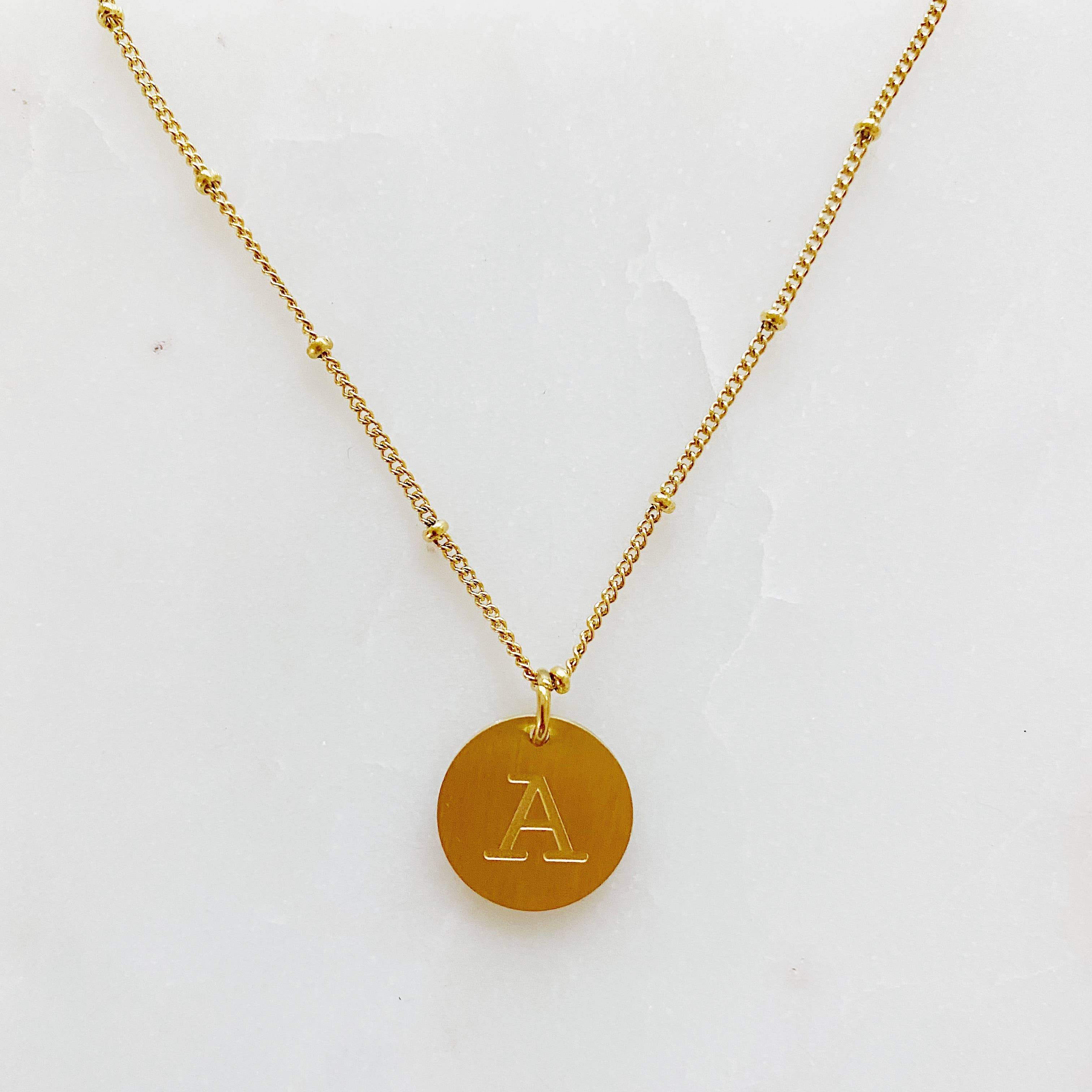 INITIAL CHARM NECKLACE