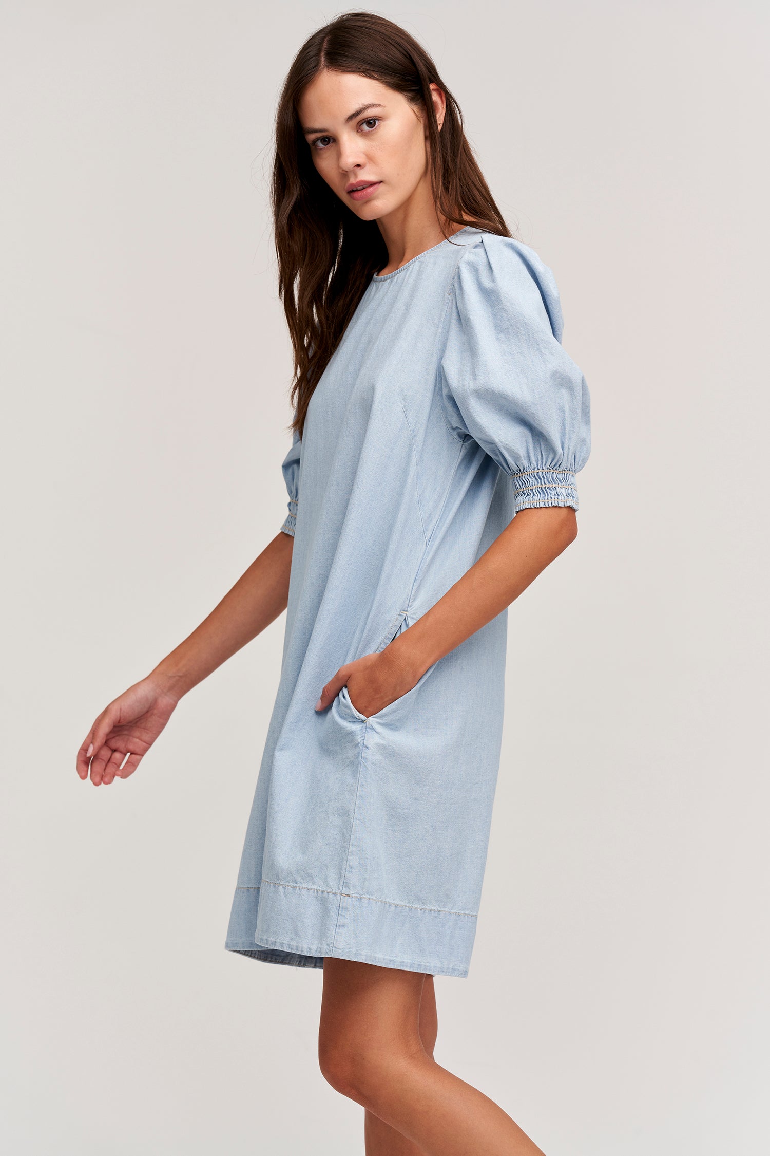 NAOMI CHAMBRAY DRESS