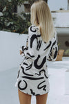RUBY YORK DRESS - SAND/BLACK