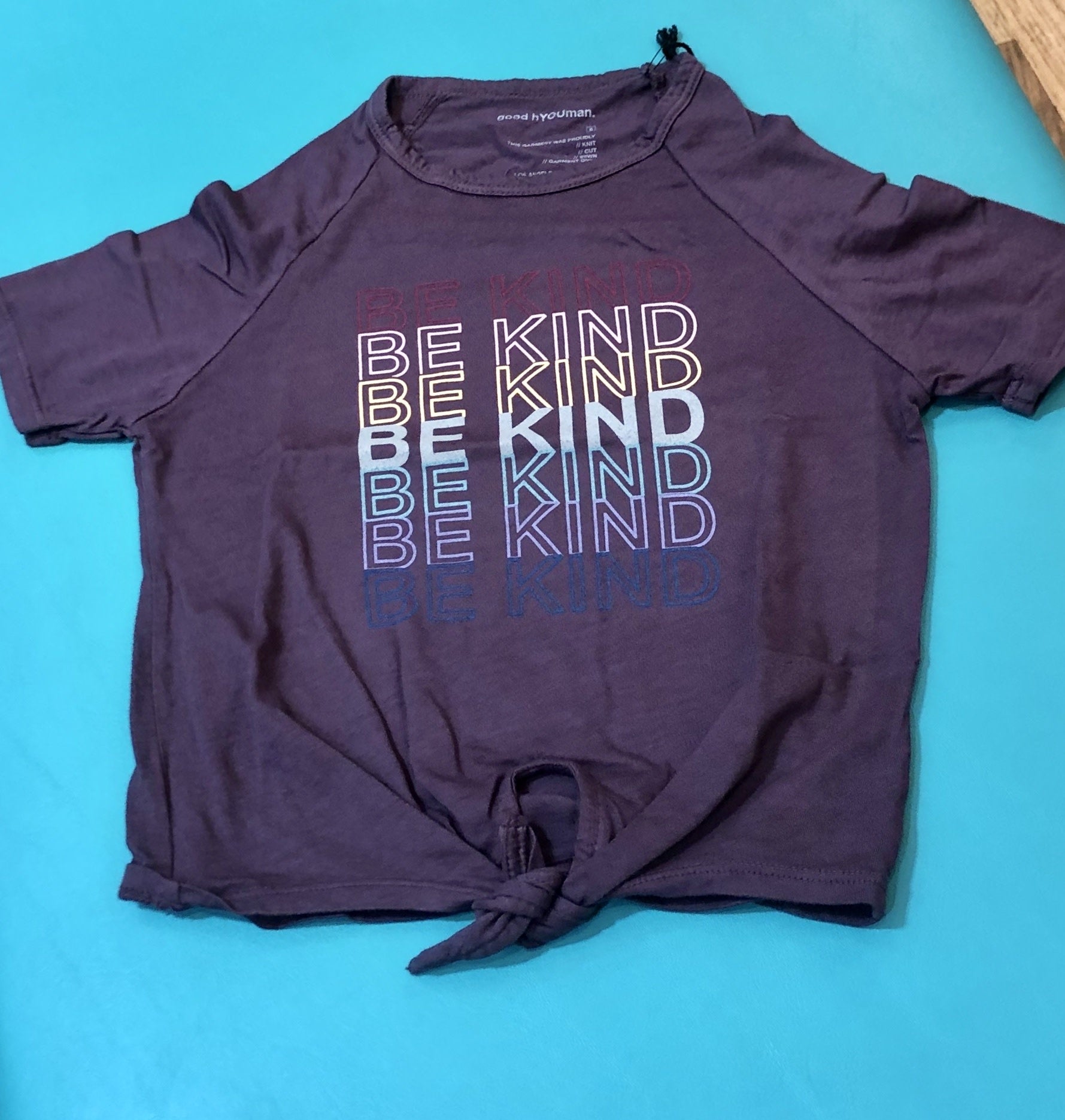 MINI SASKIA - BE KIND - BLACK PLUM (KIDS)