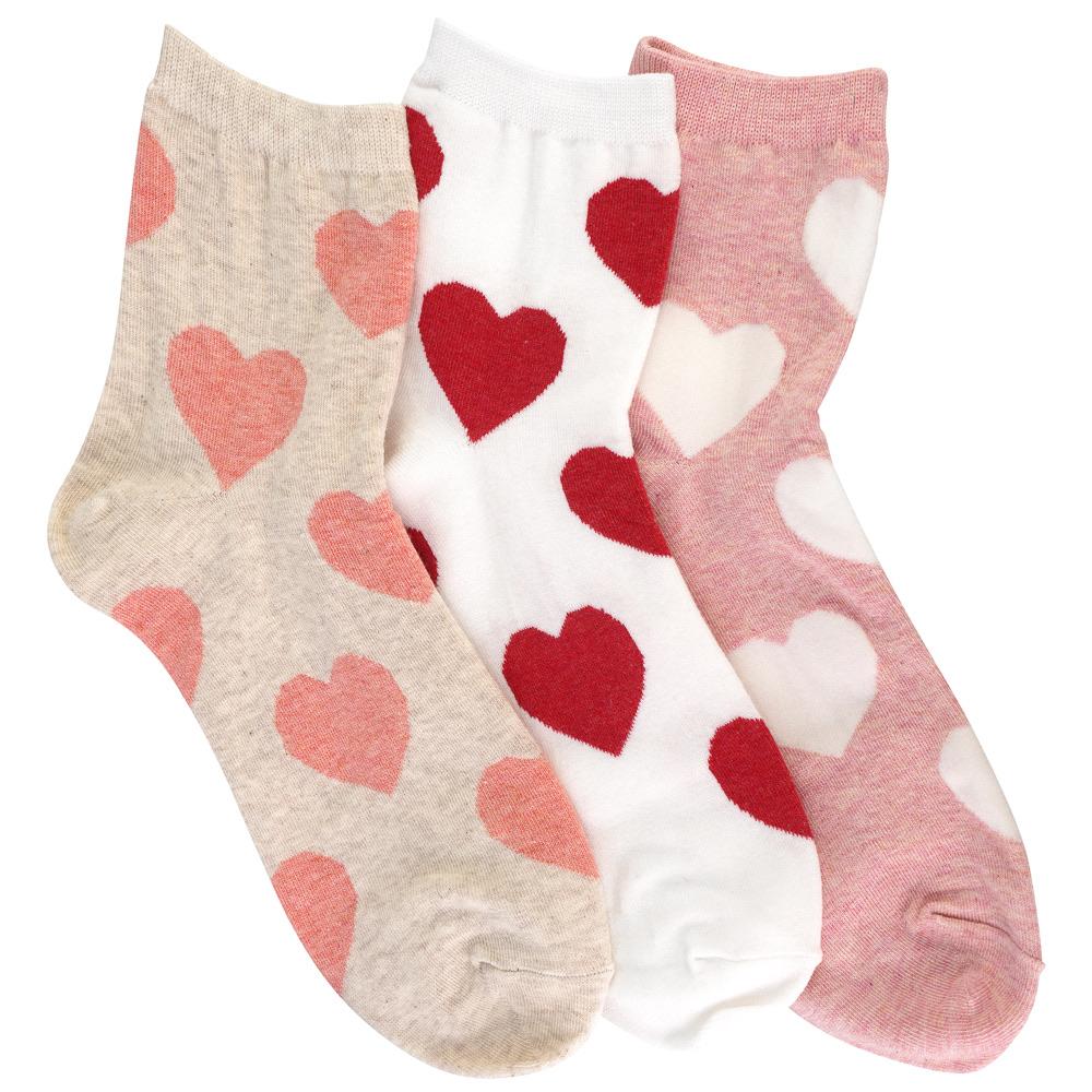 LARGE HEART SOCKS (VARIOUS COLOURS)