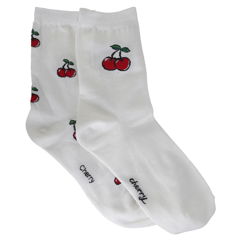 CHERRY LOVE SOCKS (2 PACK)