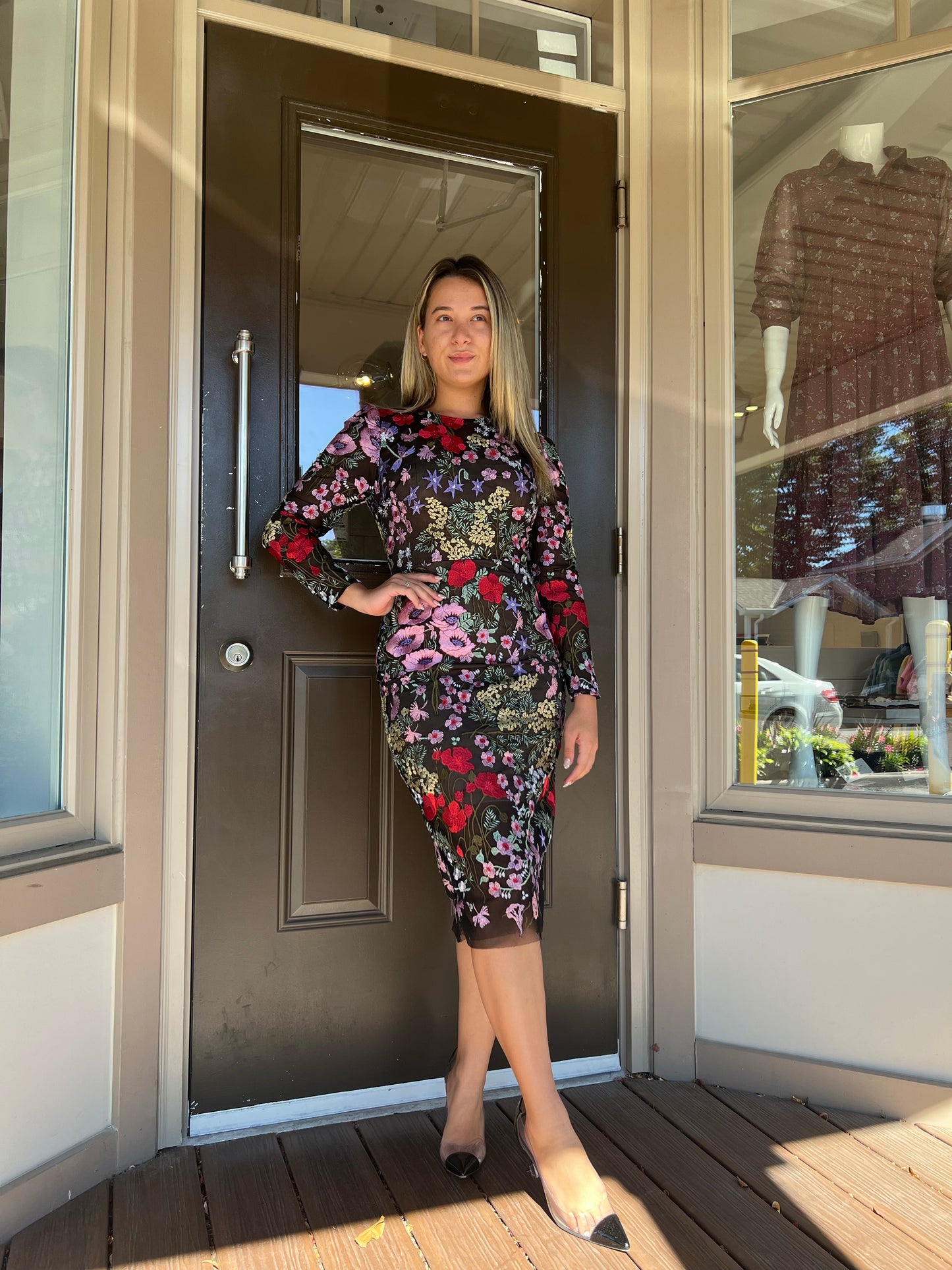 SOPHIA MIDI DRESS - FLORAL