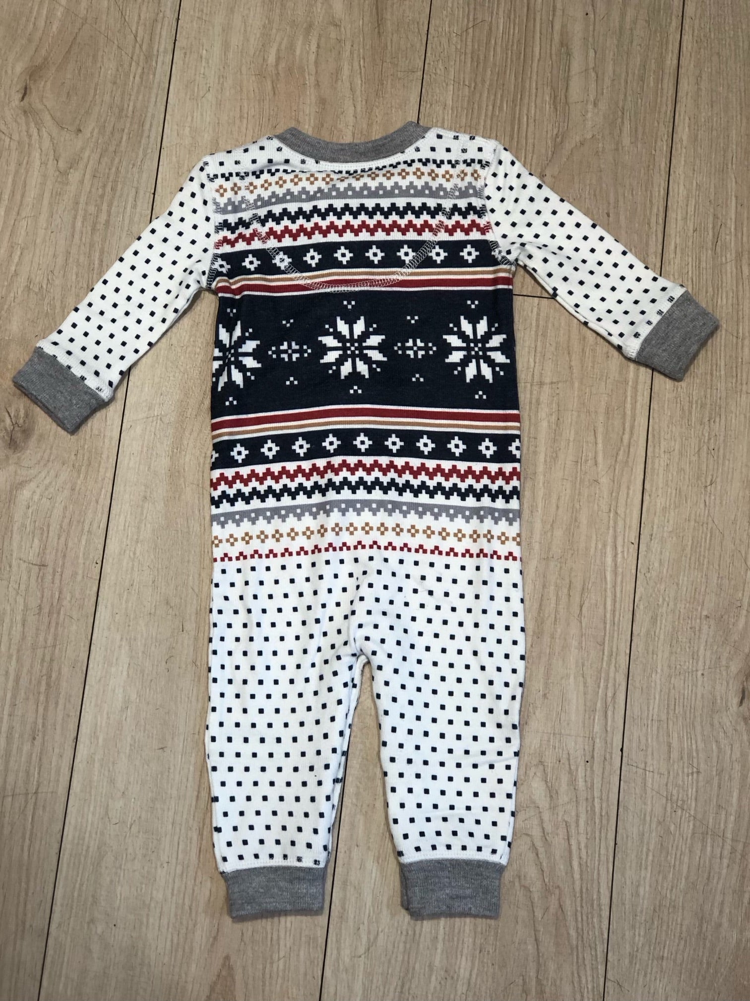 LET'S GET TOASTY FAIR ISLE INFANT ROMPER