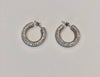 PAVE HOOPS - SILVER