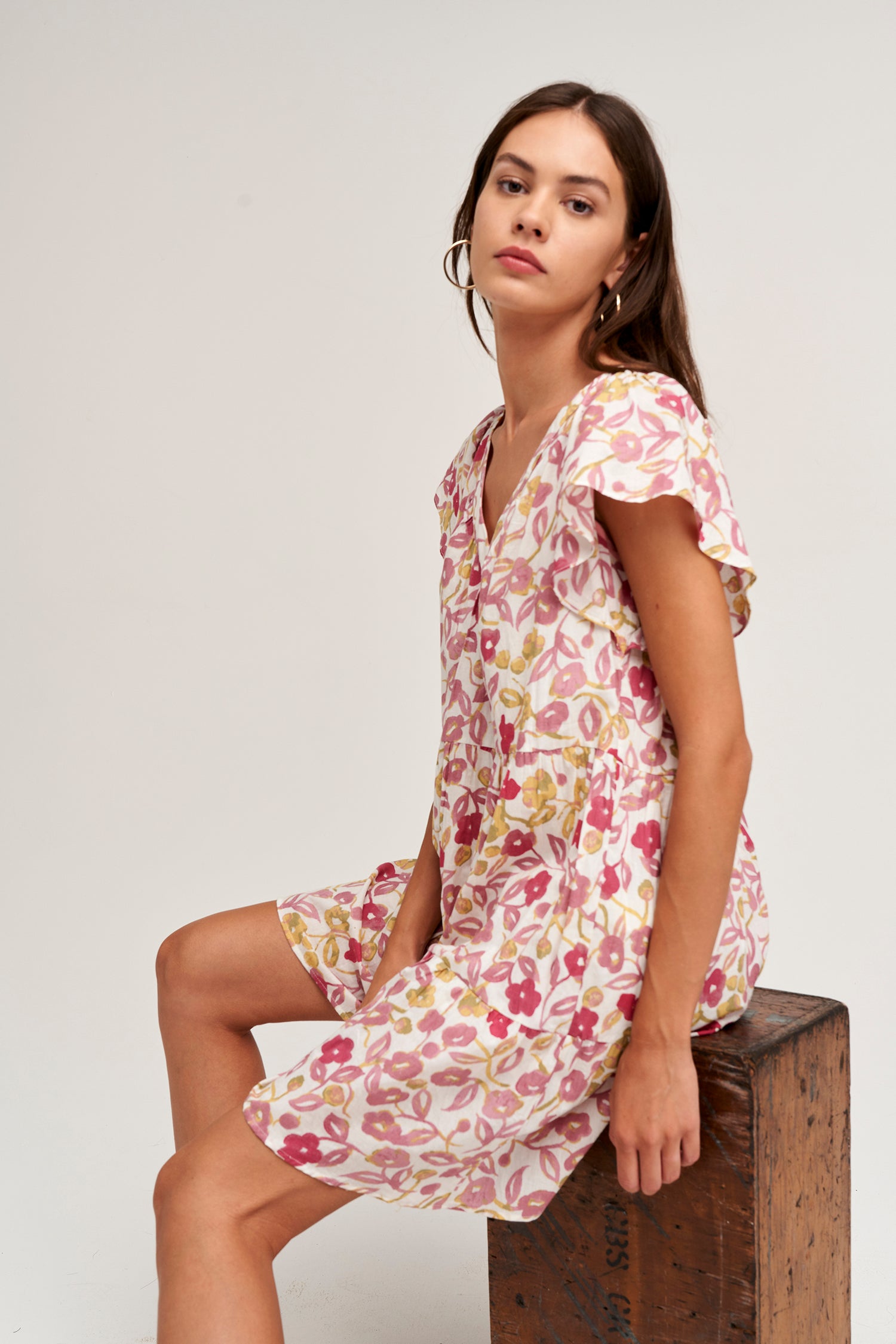 IVY FLORAL PRINTED DRESS