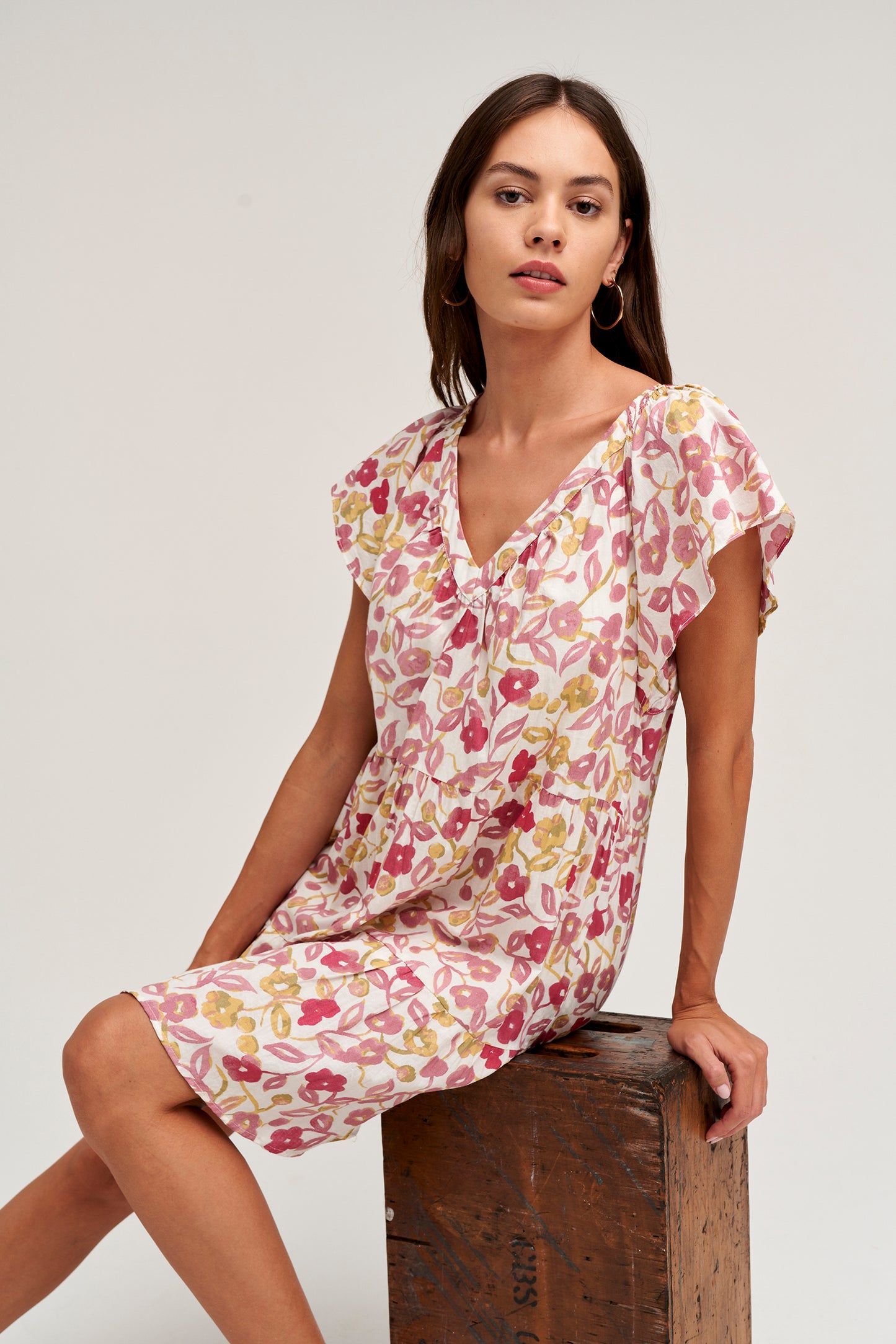 IVY FLORAL PRINTED DRESS