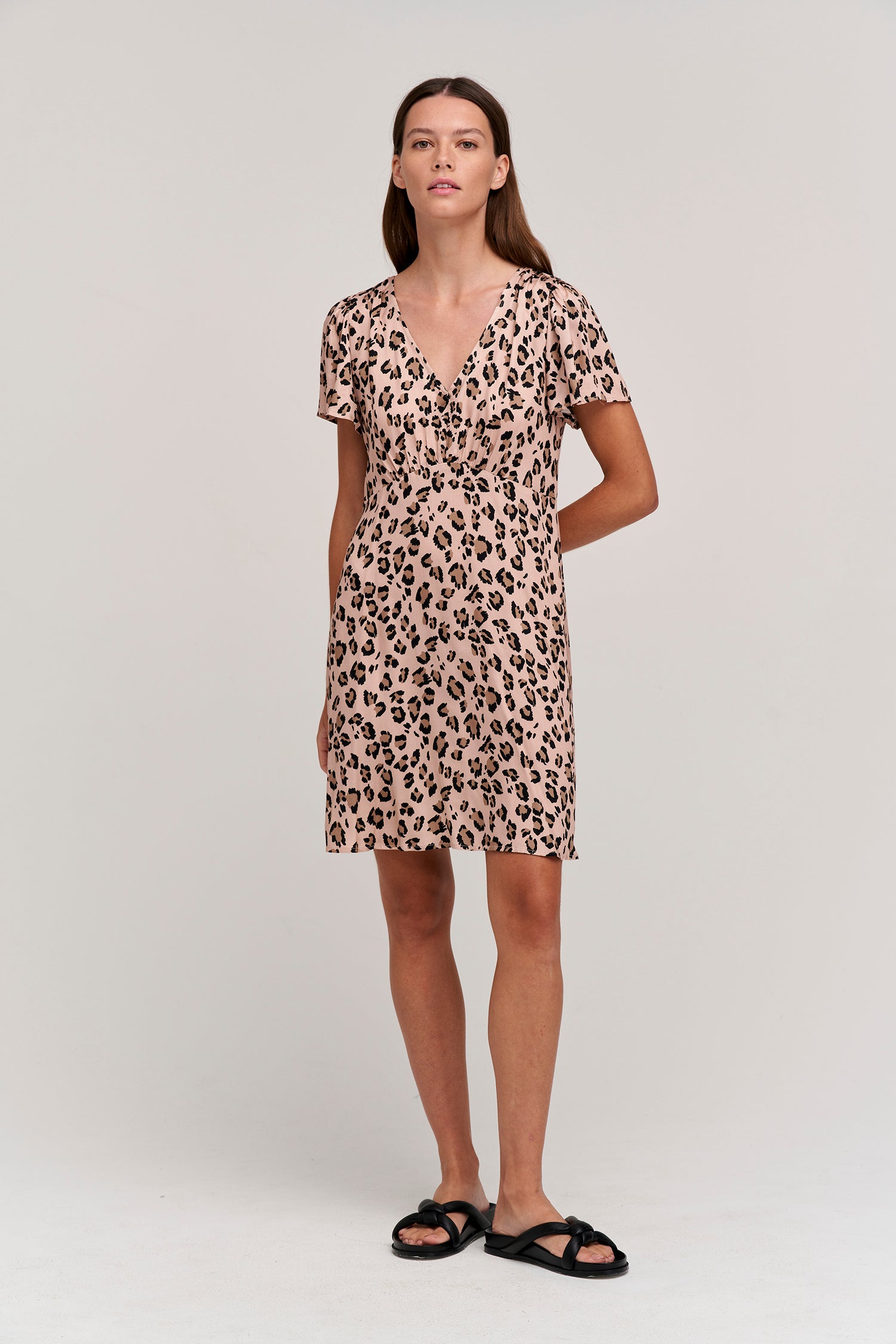 DREW CHEETAH PRINT DRESS