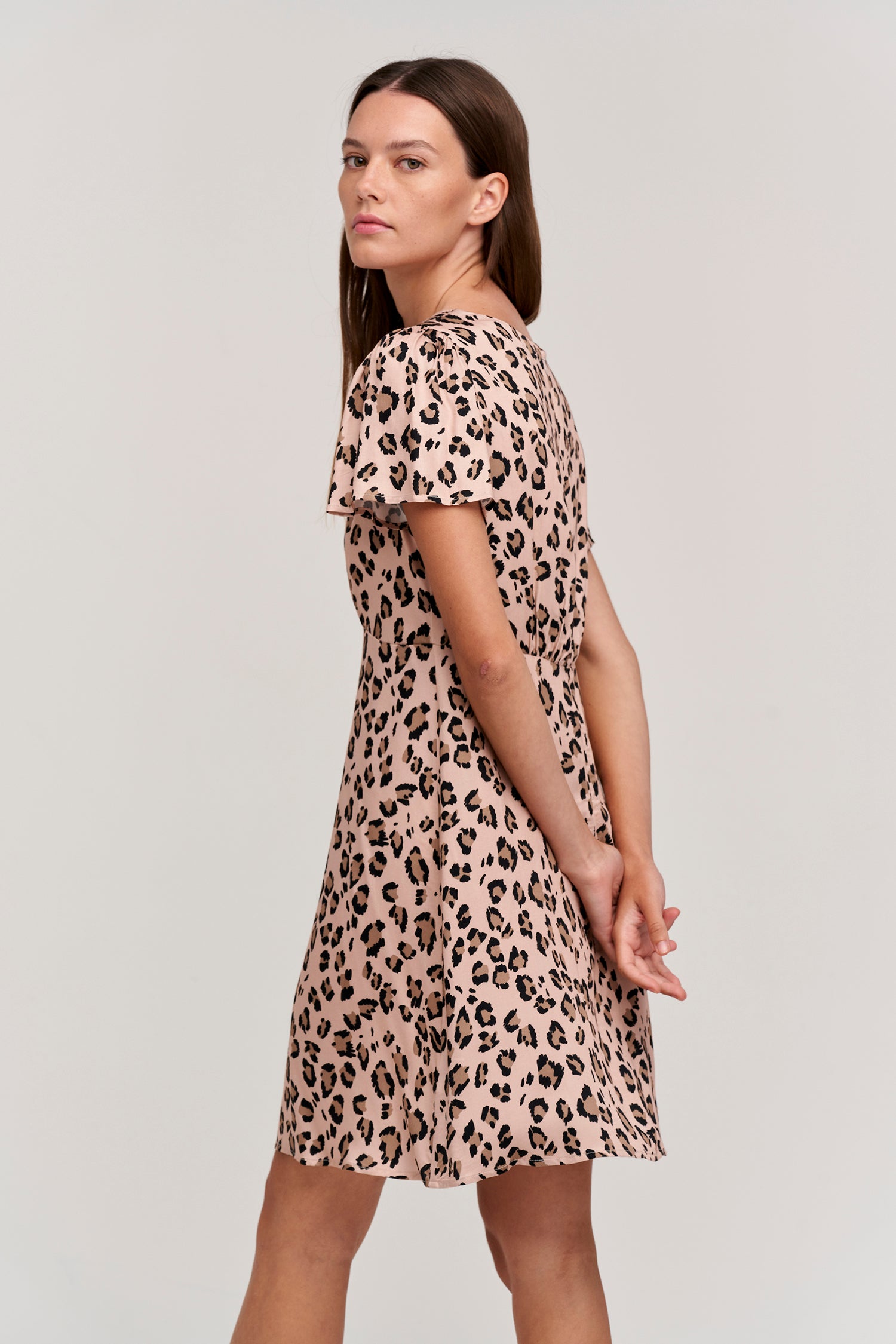 DREW CHEETAH PRINT DRESS