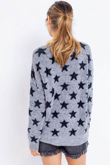 STARS SWEATER - GREY