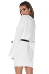 LOUNGE AROUND KNIT DRESS - WHITE
