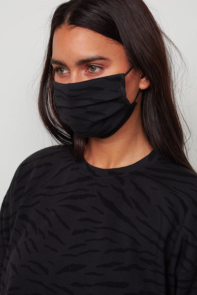 VIENA ZEBRA PRINTED FACE MASK